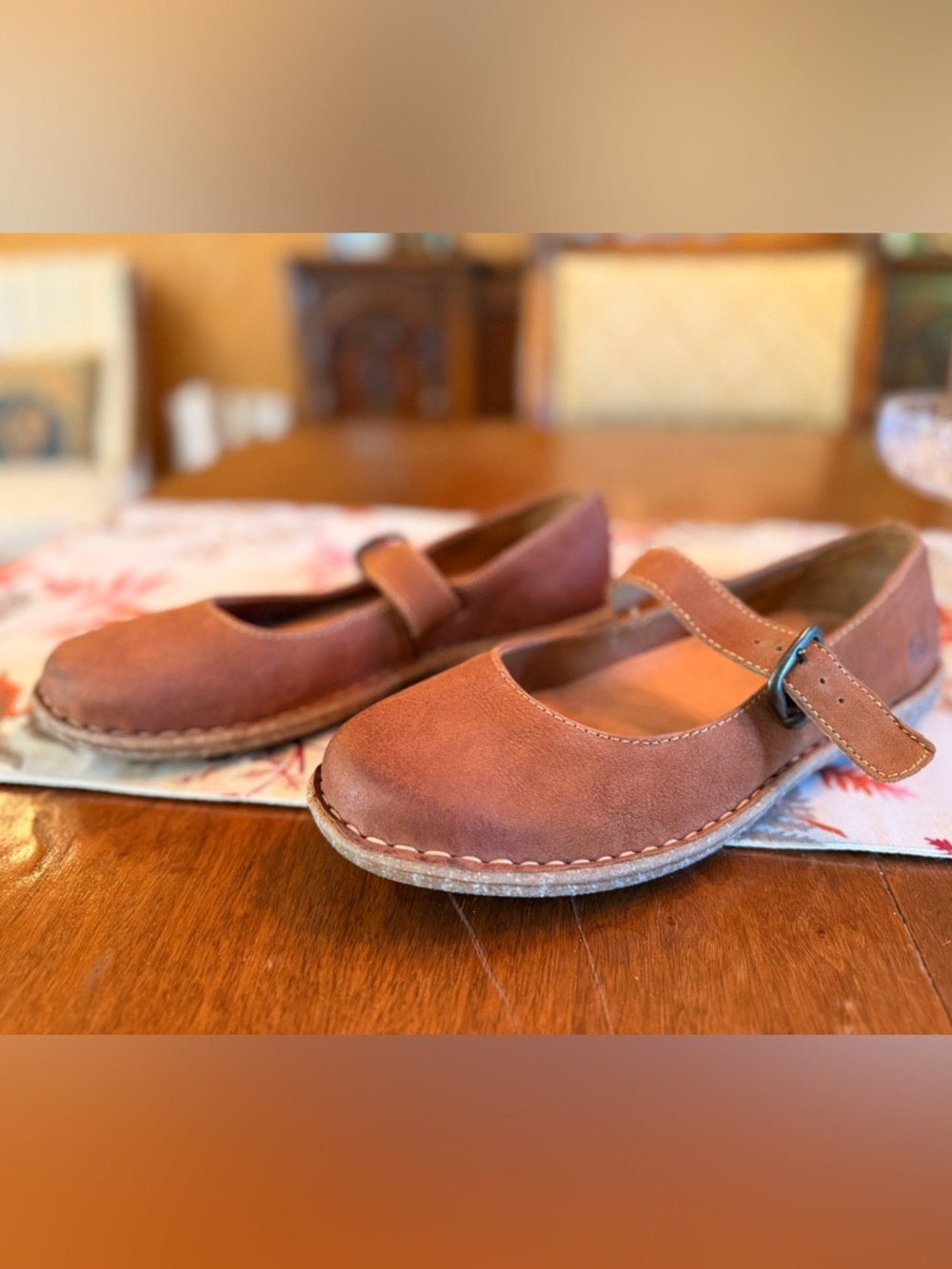 Born Women’s Mary Jane Leather Shoes in Brown Leather, EUC, barely worn. - Picture 6 of 8